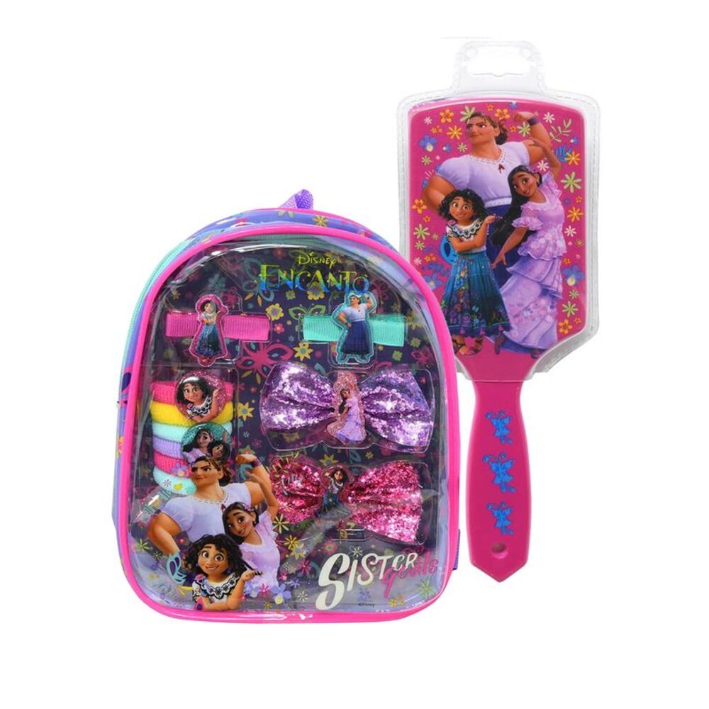 New Disney Encanto Hair Accessory Set (10-Pc) w/ Hair Brush Mirabel Luisa